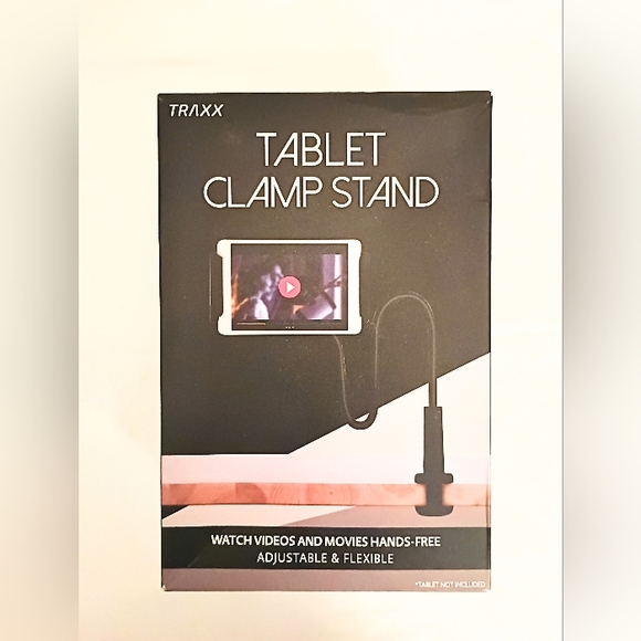 Traxx Adjustable/Flexible Tablet Clamp Stand for Hands Free Video - Picture 5 of 7
